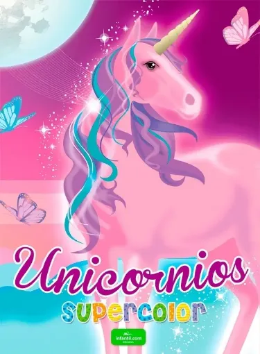 libro infantil para colorear supercolor titulo unicornios 19 5x27cms editorial infantil 96 paginas 0