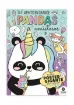 libro para colorear infantil pinto grande 24pag 40x55cm poster gigante tapa pandas amistosos 0