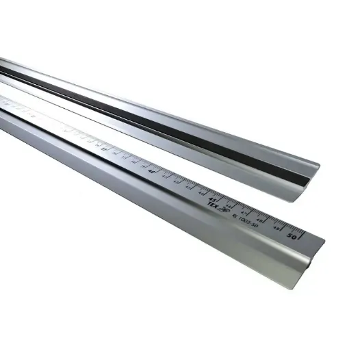 regla metal aluminio marca tex 30cms 0