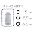 frasco vidrio cilindrico az ar 680ml 8 5x15cms sin tapa 1