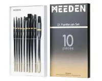 Set de 10 pinceles profesionales para pintar al oleo "MEEDEN" Premium Artist Oil Set x10 