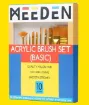 set 10 pinceles sinteticos basicos para pintura acrilica meeden acrylic brush set x10 1