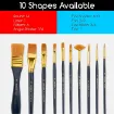 set 10 pinceles sinteticos basicos para pintura acrilica meeden acrylic brush set x10 2