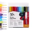 set 12 marcadores tinta acrilica punta fina signature mont marte x12 colores brillantes 0