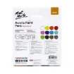 set 12 marcadores tinta acrilica punta fina signature mont marte x12 colores brillantes 2