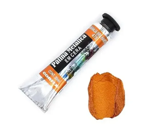 patina la cera natural metalica corfix pomo 20ml color 478 naranja brillante 0