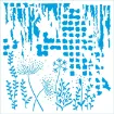 stencil marca litoarte 20x20 cms cod stxx 254 estampados diente leon 0
